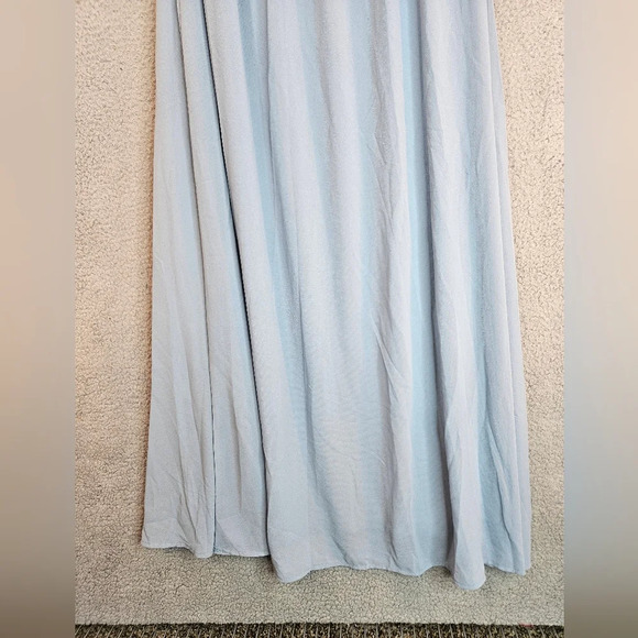 Lulu's Air Of Romance Womens Maxi Formal Dress Sz L Chiffon Wedding - Picture 4 of 14